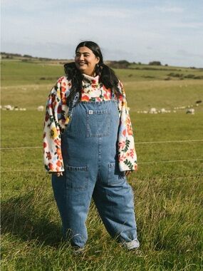 Lucy & Yak Tie Strap Original Denim Dungarees Overalls 20R